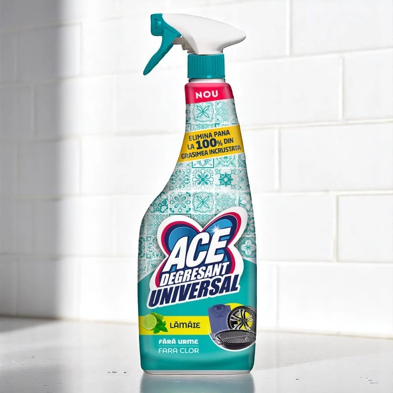 Spray universal ACE Lemon, fara clor, 650 ml