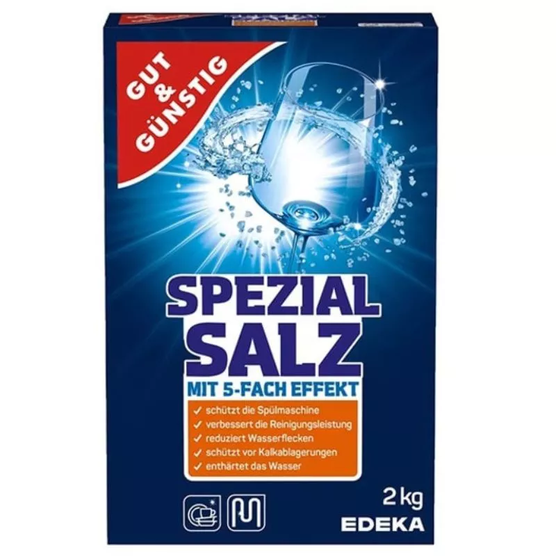 Sare pentru masini de spalat vase GUT&GUNSTIG Spezial Salz, 2 kg