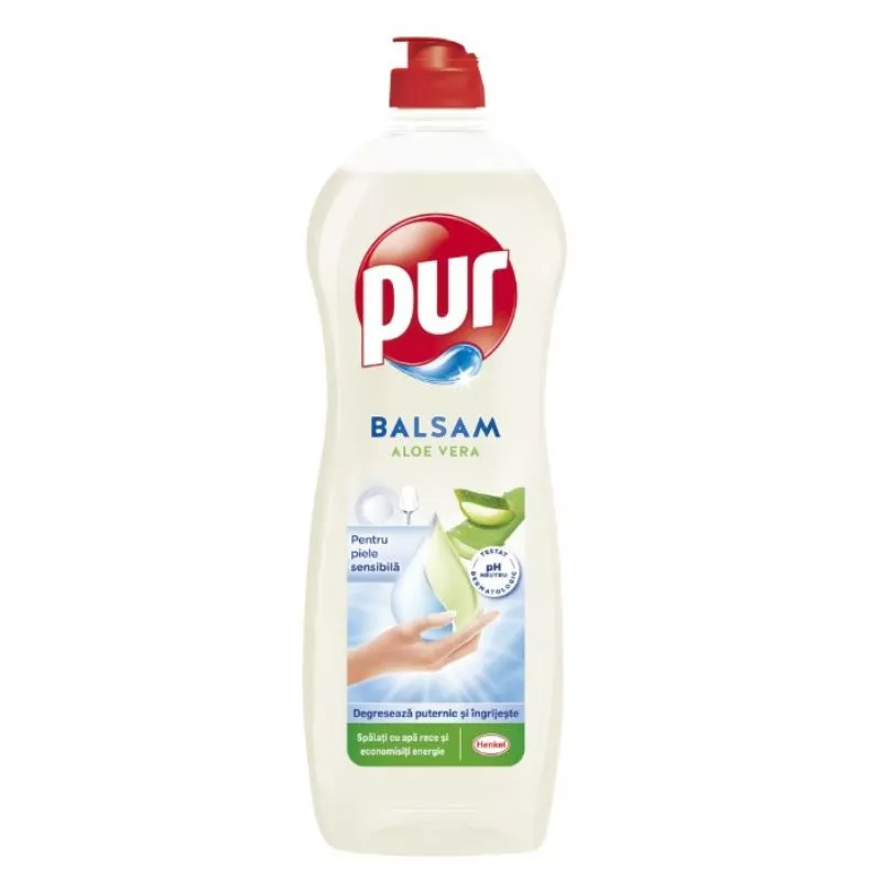 Detergent de vase PUR Balsam Aloe Vera, 750ml
