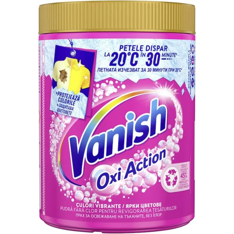 Pudra pentru indepartarea petelor VANISH Oxi Action Pink Pudra, 960 g