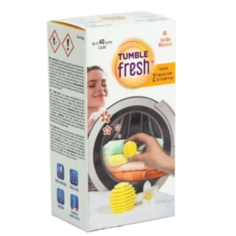 Bilute pentru masina de uscat Tumble Fresh cu miros de Vanila