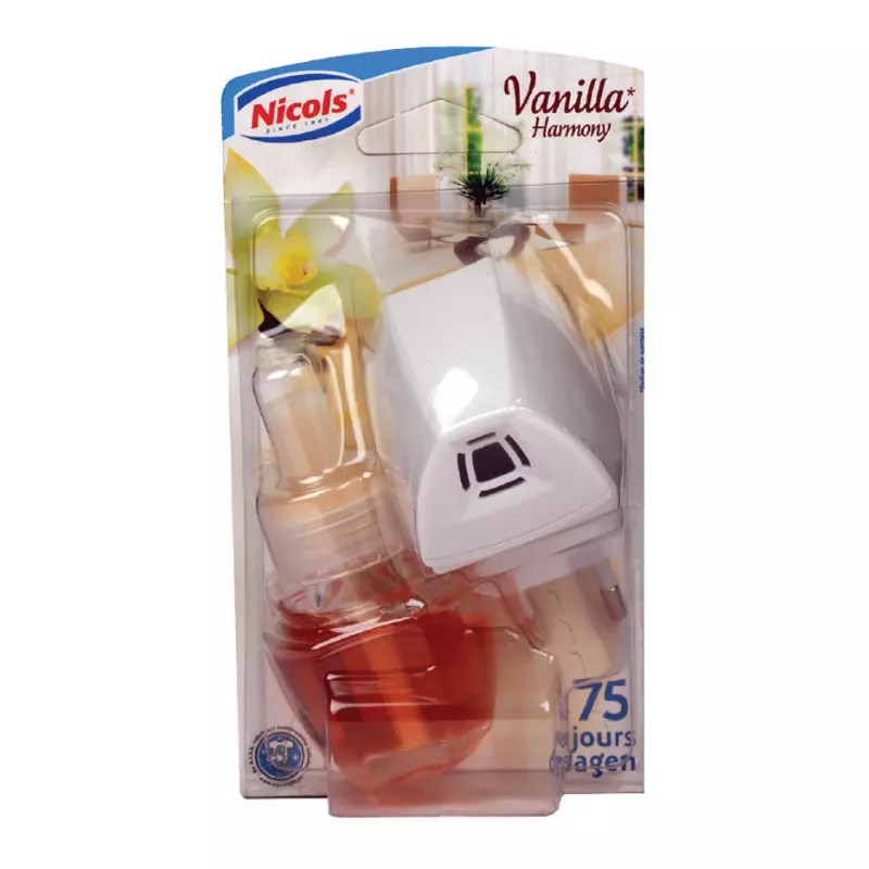 Aparat electric odorizant de aer NICOLS Plug & Fresh Starter, vanilie