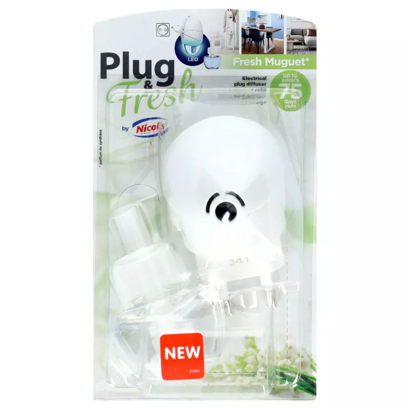 Odorizant de aer electric NICOLS Plug & Fresh Starter, lacramioara