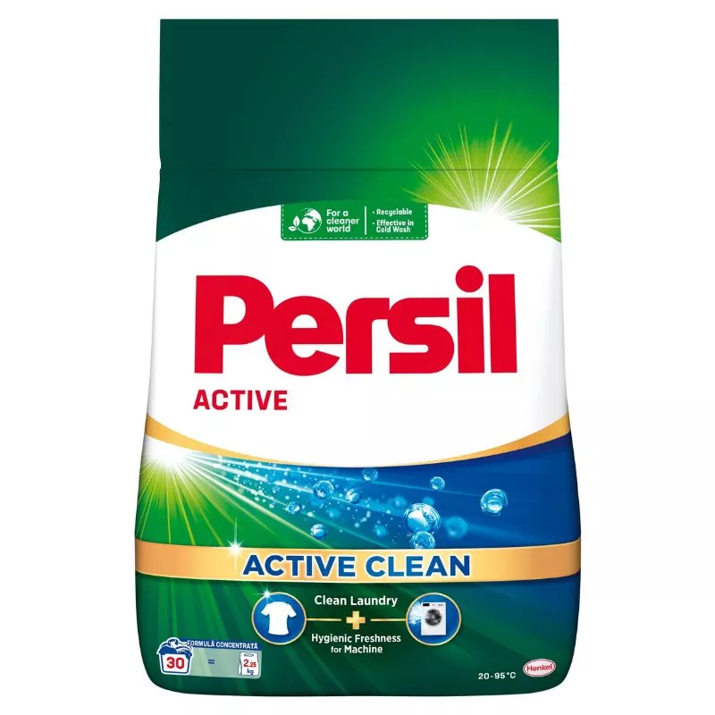 Detergent pudră uscat PERSIL Active Clean Regular, 30 spalari, 2.25 kg