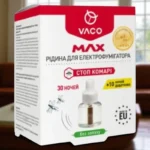 Lichid impotriva tantarilor VACO MAx, pentru electrofumigator ,30 nopti, 30 ml