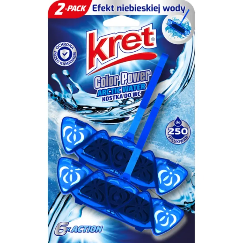 Bloc de toaletă KRET Arctic Water, 2x40 g