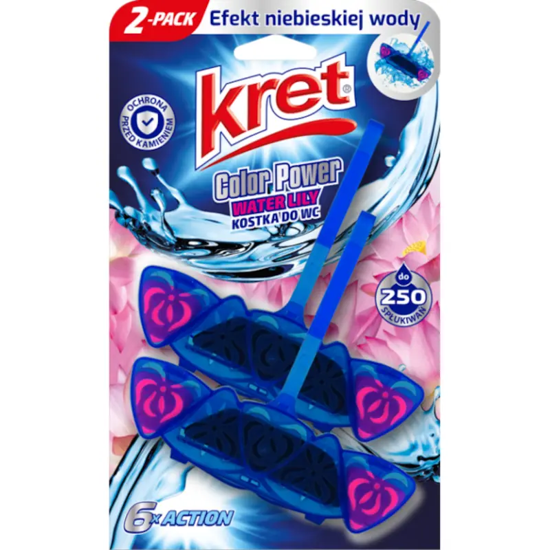 Bloc de toaletă KRET Power Water, 2x40 g