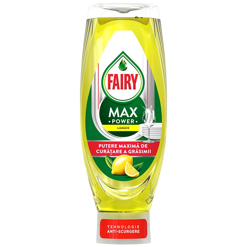 Detergent de vase FAIRY Max Power Lemon 730ml