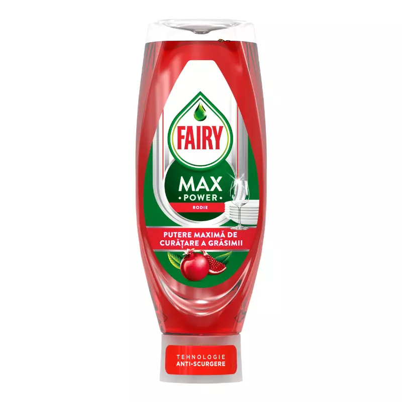 Detergent de vase FAIRY Max Power, Rodie, 545 ml