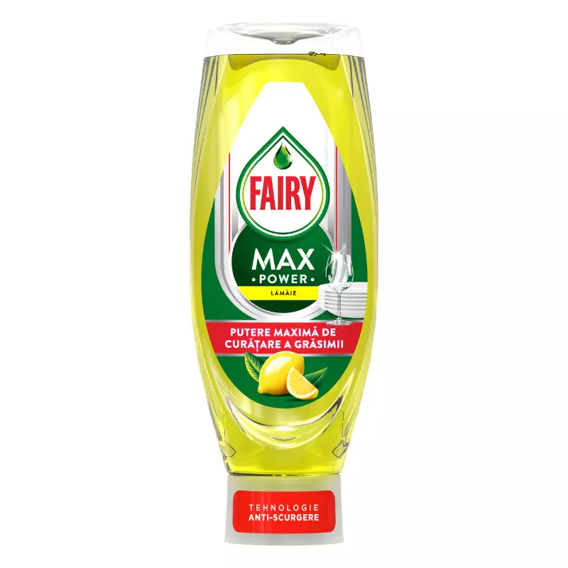 Detergent de vase FAIRY Max Power, Lemon, 545 ml