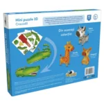 Mini puzzle 3D NORIEL Crocodil, 10 elemente — изображение 3