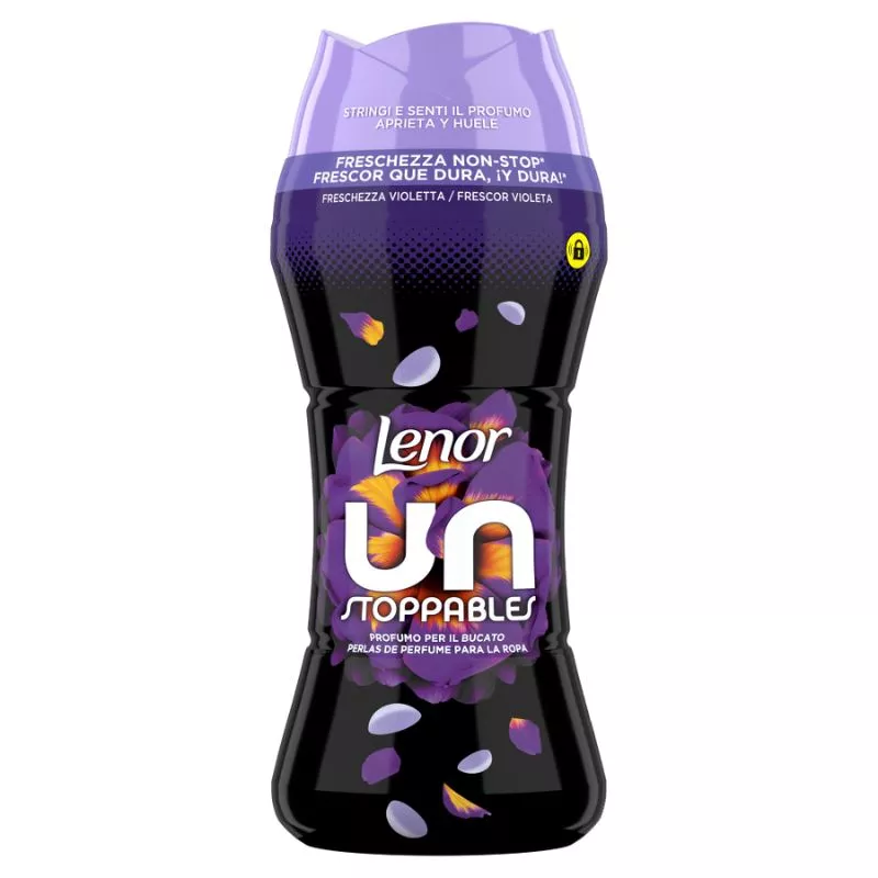 Balsam de rufe LENOR Unstopables Violet Fresh, in granule, 270 g