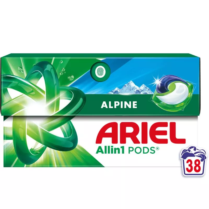 Capsule de spălat ARIEL Alpine, 38 spalari