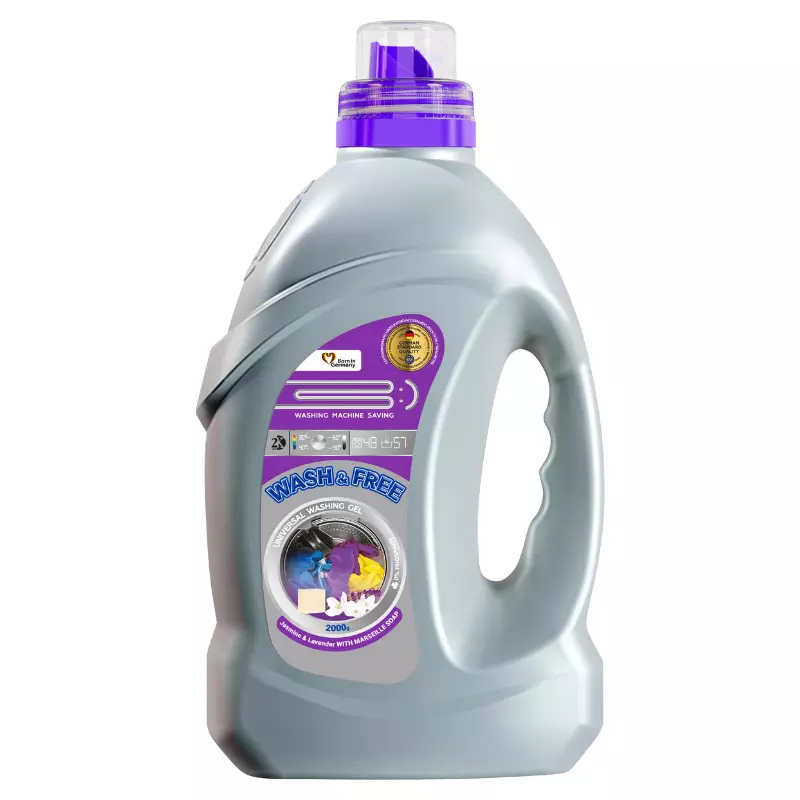 Gel de rufe WASH&FREE, jasmin si iasomie cu sapun marsilia, universal, 2 l