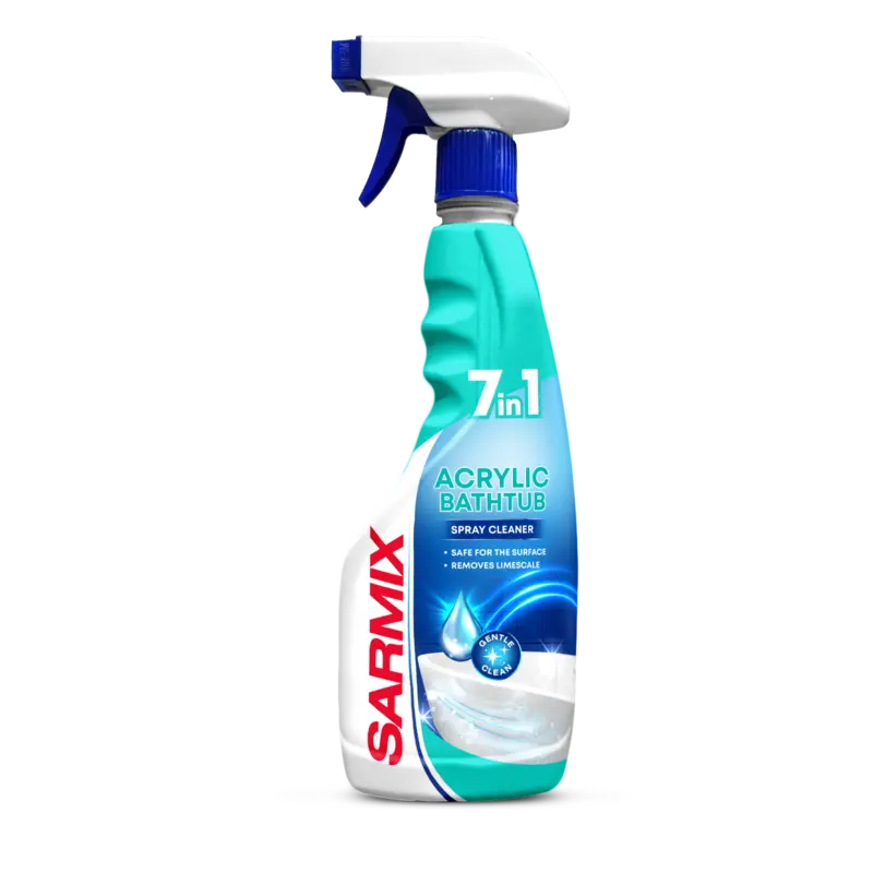 Detergent pentru curățarea căzilor acrilice SARMIX, Сu pulverizator, 500 ml
