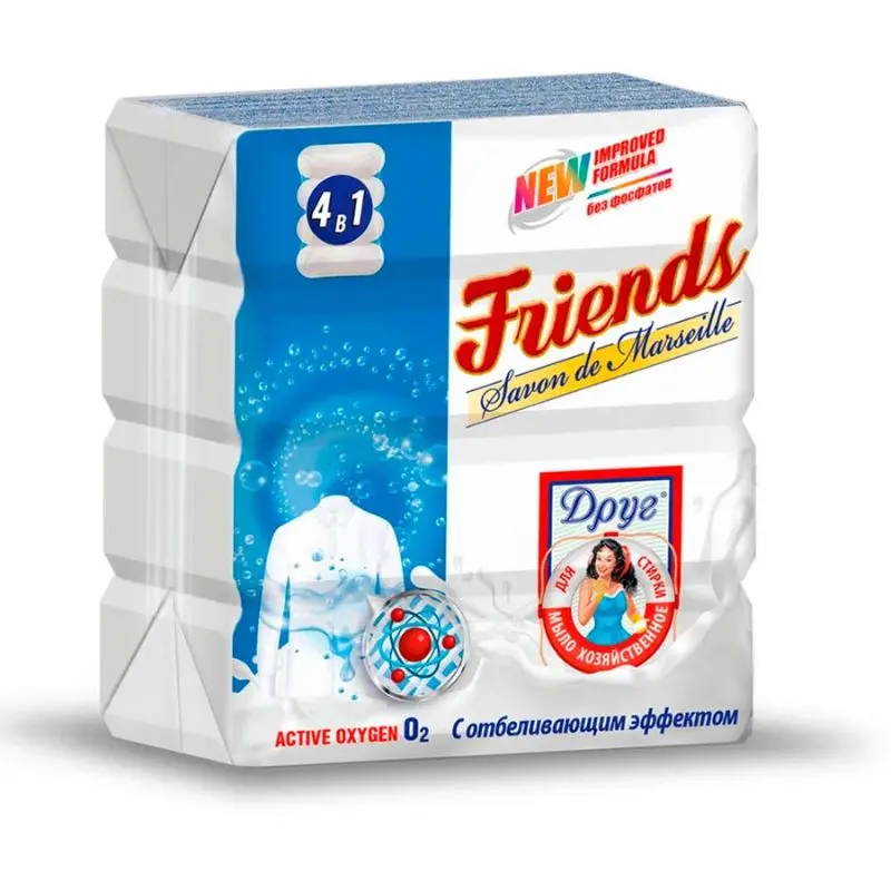 Sapun de rufe FRIENDS Inalbire, 4х125 g