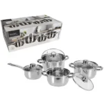 Set cratite cu capa EH, inox, 8 articole - imagine 2