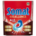 Detergent pentru masina de spalat vase SOMAT Exellence 4 in 1, 30 buc
