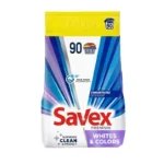 Detergent pudra SAVEX Premium Whites Colors, 7.2 kg, 90 spalari