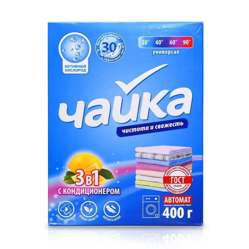 24621285_jpg-1.webp Detergent de rufe ЧАЙКА, cu balsam, Auto, 3 în 1, 400 g