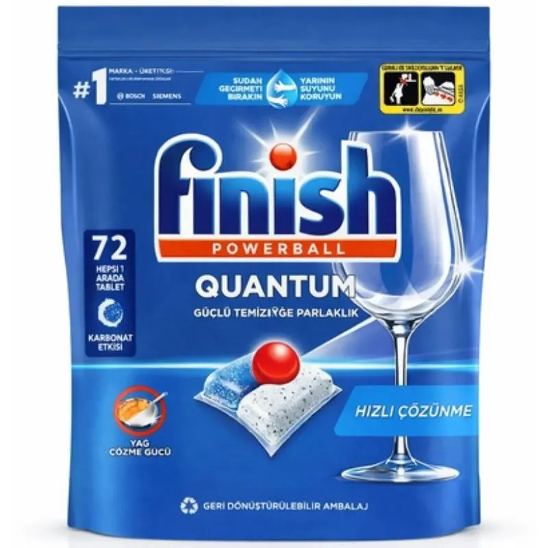 Tablete pentru masina de spalat vase FINISH Quantum, 72 buc