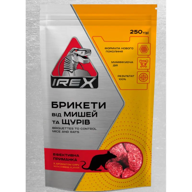 Brichete IREX, parafinice, contra soarecilor si sobolanilor, 250 g