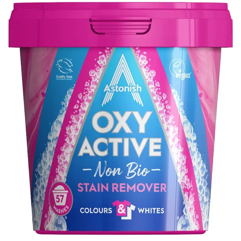 Solutie pentru indepartarea petelor ASTONISH Oxy Active Non Bio, 1.25 kg