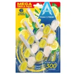 Bloc pentru toaleta ASTONISH Strop de Lamaie, 3 buc