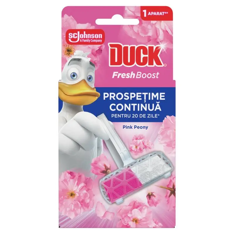 Odorizant pentru vas WC DUCK FRESH BOOST FLORAL, 16 g