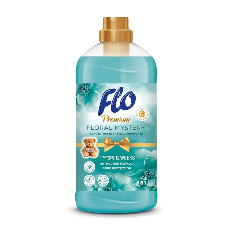 Balsam concentrat pentru rufe FLO Premium Floral Mystery, 1,8 L