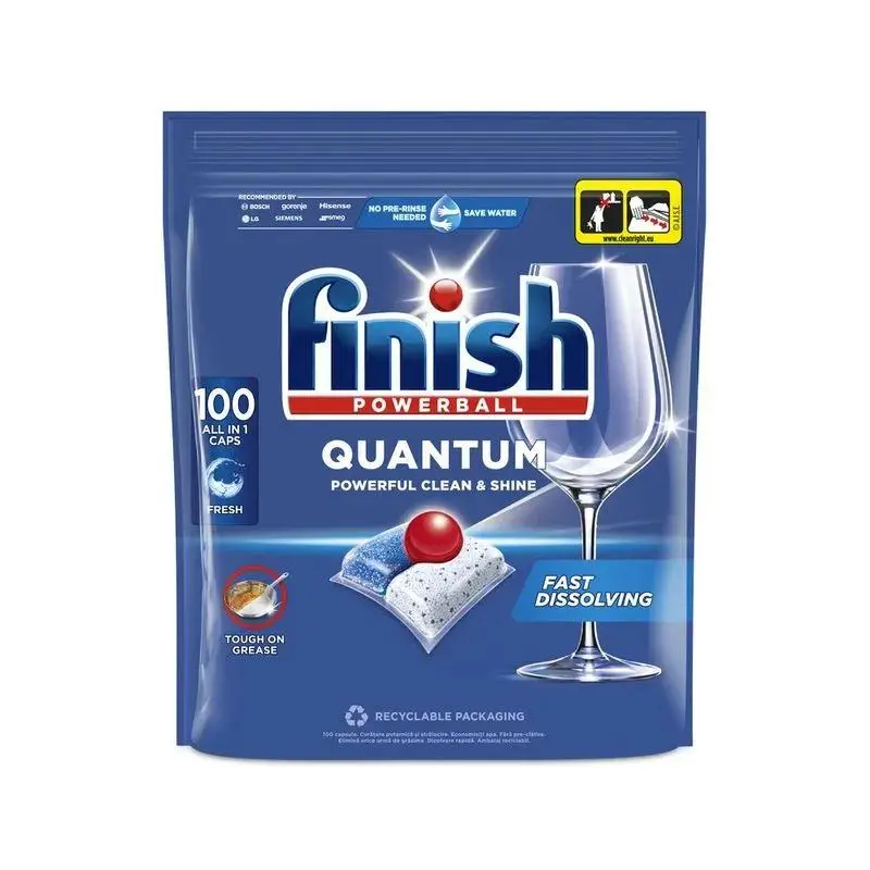 Pastile FINISH Fresh, Pentru masina de spalat vase, 100 buc