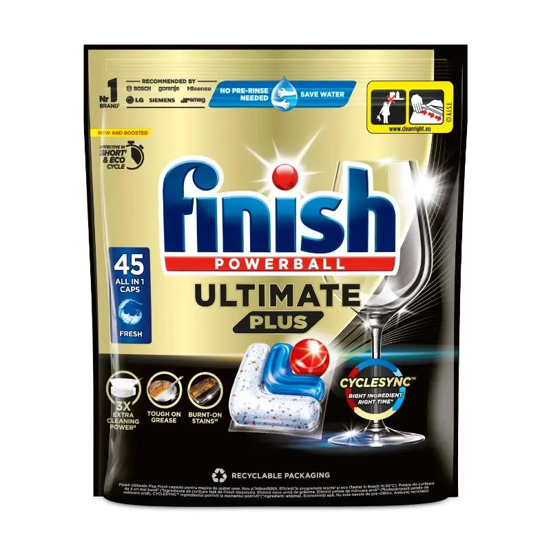Tablete FINISH Fresh, Pentru Mașina de spălat vase, 45 buc