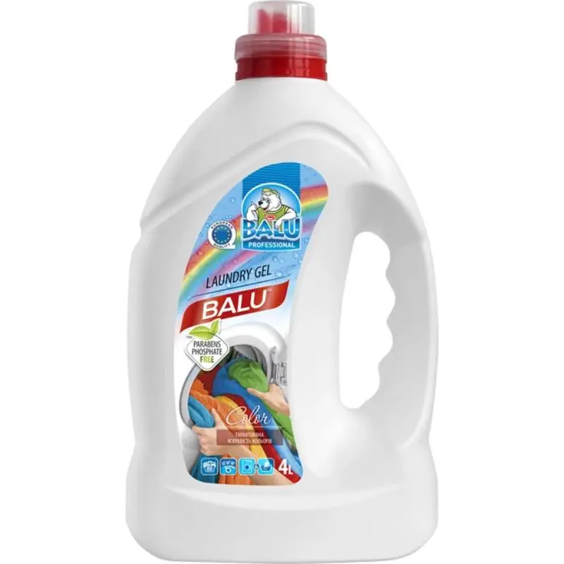 Gel de spălare BALU Color, Pentru rufe colorate, 4 L