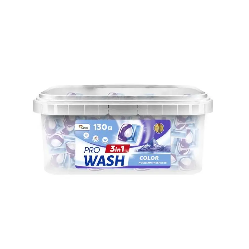 24880749_jpg.webp Capsule gel pentru spalat PRO WASH Prospetime de munte, 130 buc