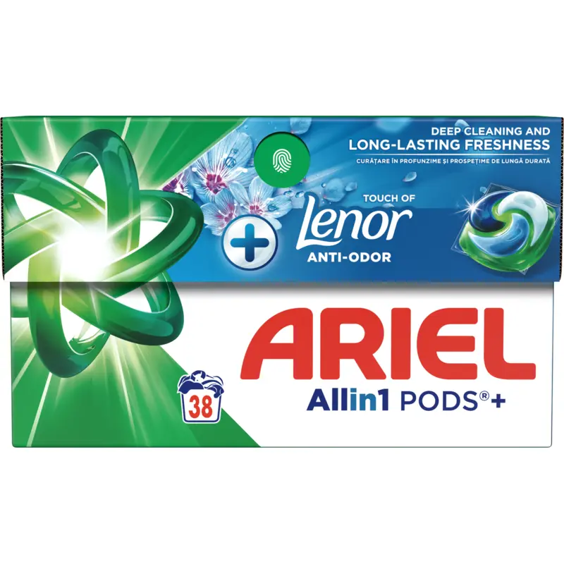 24906098_png.webp Capsule pentru spălare Ariel Pods Touch of Lenor, 38 spălări