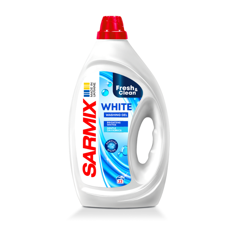 Gel de spălat SARMIX WHITE, 900 ml