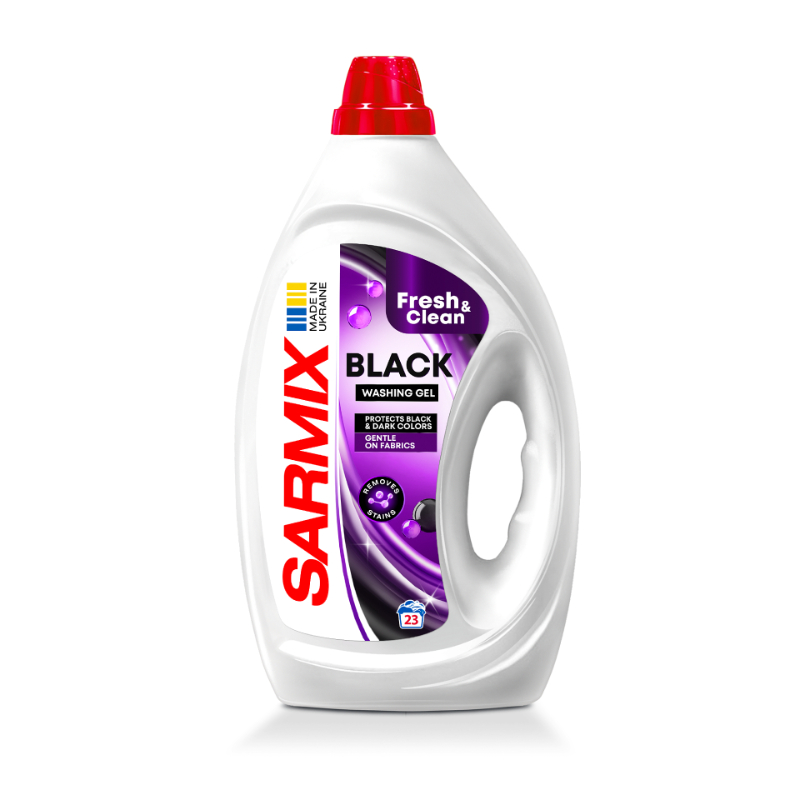 Gel de spălat SARMIX BLACK, 900 ml