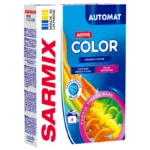 Praf de spălat SARMIX Active Color, pentru toate tipurile de spălare, 300 g