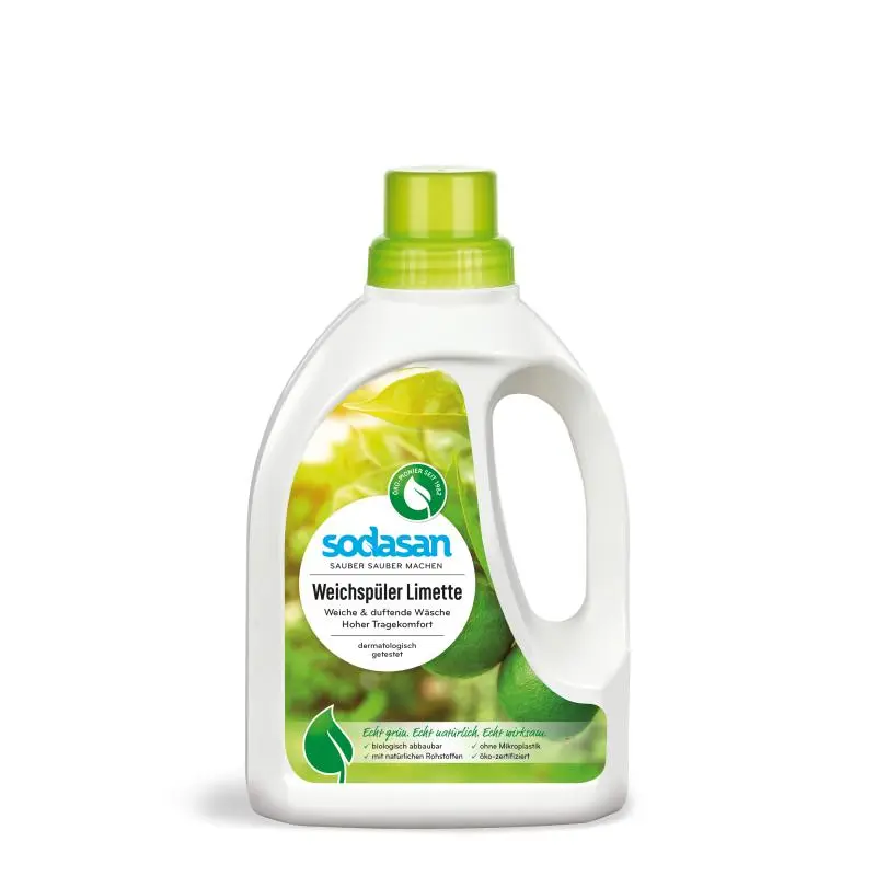 Bio-balsam pentru rufe SODASAN, Cu lime, 750 ml