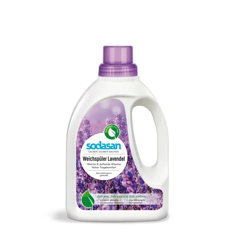 Bio-balsam pentru rufe SODASAN, Cu lavanda, 750 ml