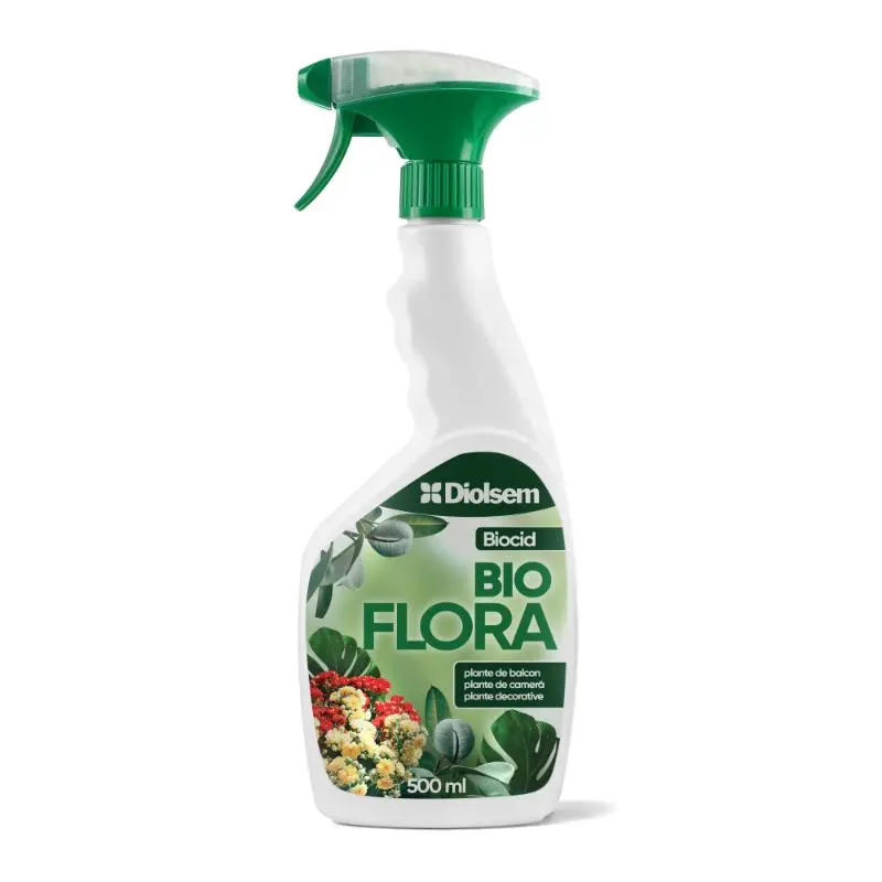 Sprey împotriva dăunătorilor BIOFLORA, Pentru plante de interior, 500 ml