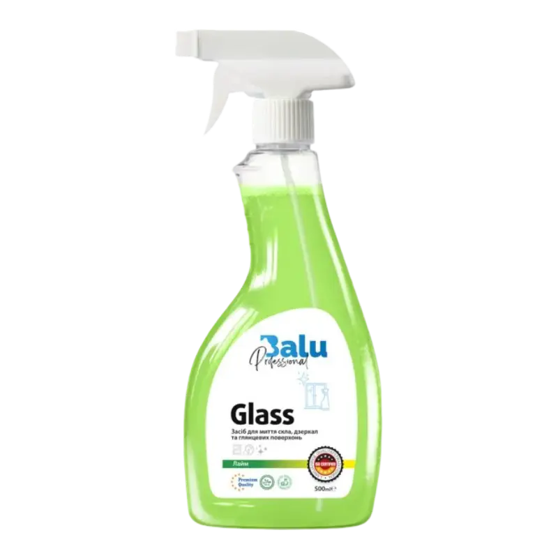 Soluție pentru curățarea geamurilor și oglinzilor BALU Glass Lime, 500 ml