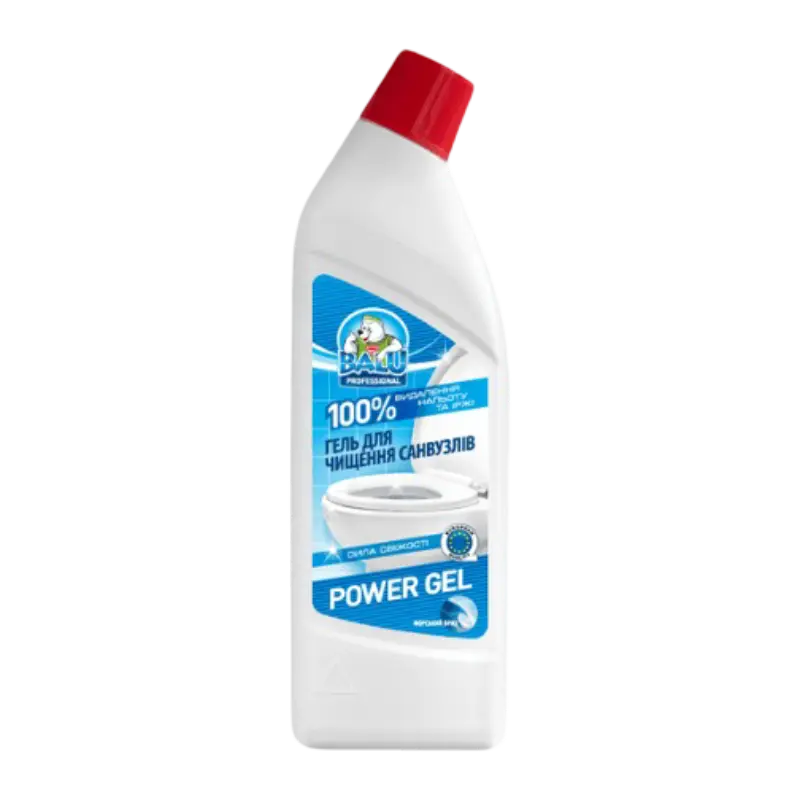 Gel pentru curățarea obiectelor sanitare BALU Power Gel, Briză marină, 1 L