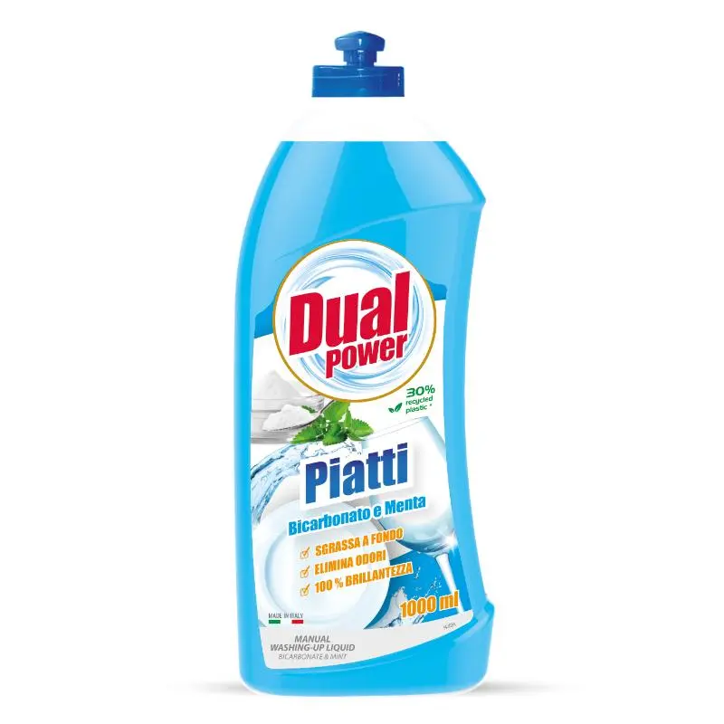 Solutie pentru spalarea vaselor DUAL POWER Bicarbonate Mint, 1 l