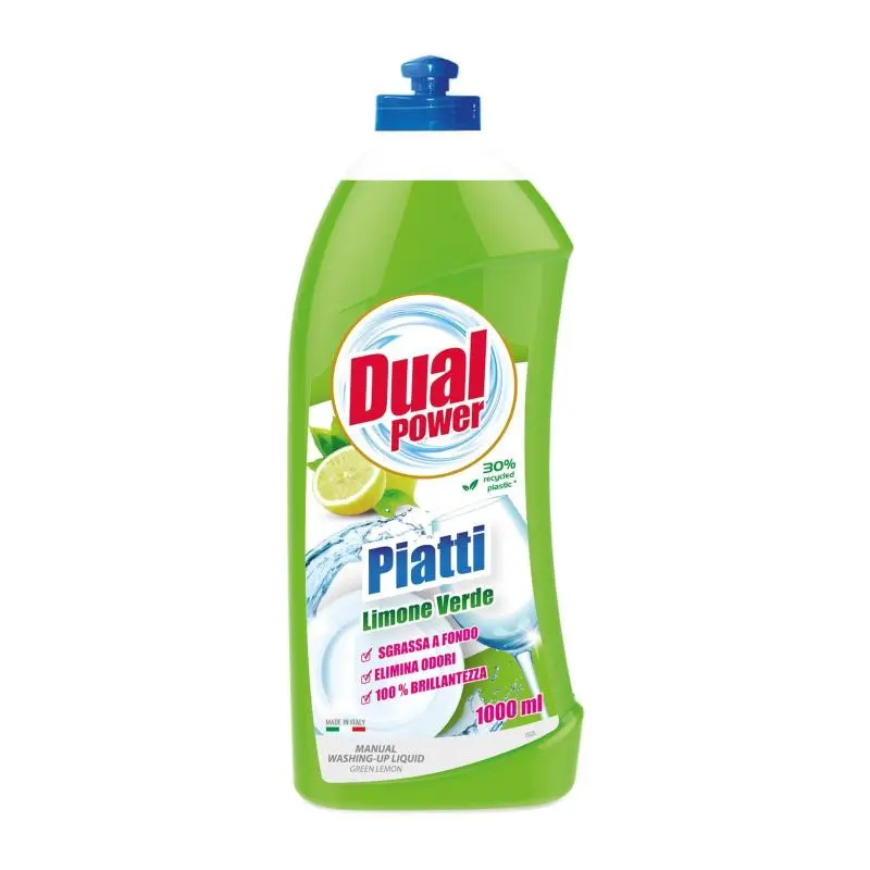 Solutie pentru spalarea vaselor DUAL POWER Lemon Green, 1 l