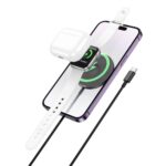 HOCO CW50 Fast 3-in-1 magnetic wireless fast charger — изображение 2