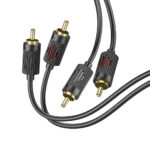 HOCO UPA29 dual RCA red and white double lotus audio cable - imagine 2