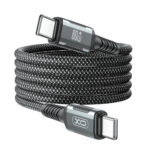 XO NB-Q267 Magnetic Braided Type-c to Type-c 60W Data Cable 1M - imagine 2