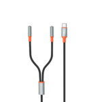 XO NB-R269B Couple Cable Type-c to Dual 3.5 Female Adapter 1.2m