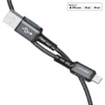 ACEFAST C1-02 USB-A to Lightning aluminum alloy charging data cable - imagine 3